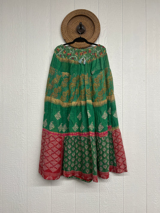Pareo Kantha Lotus Maxi Skirt 0826 239