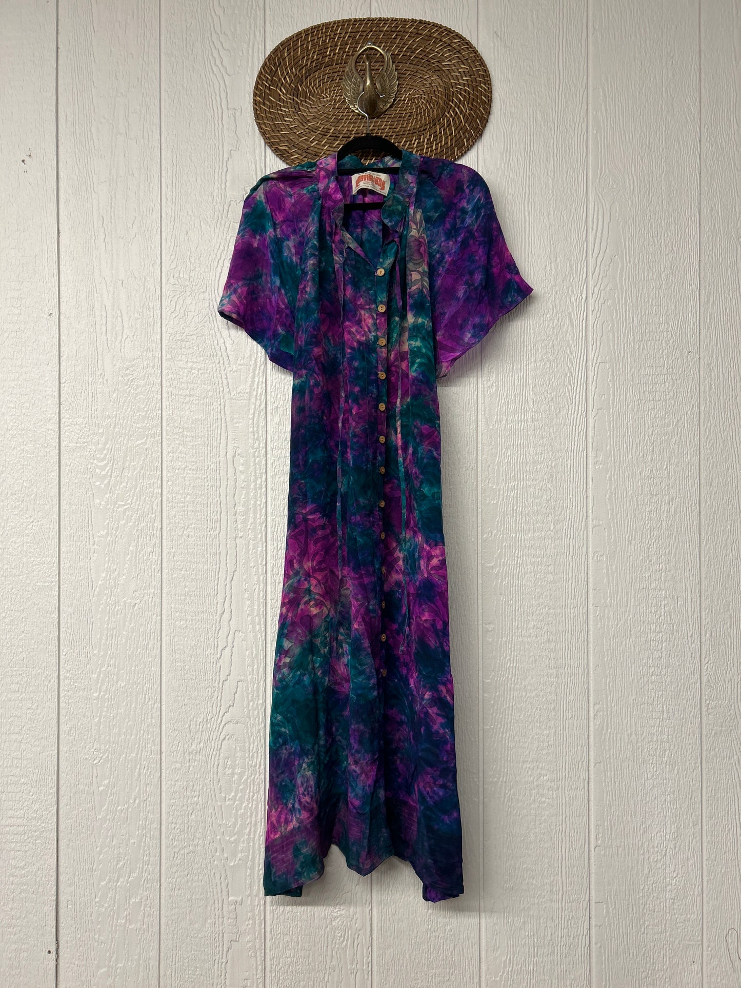 Crepe Sari Summer Woodstock Duster 0626 278