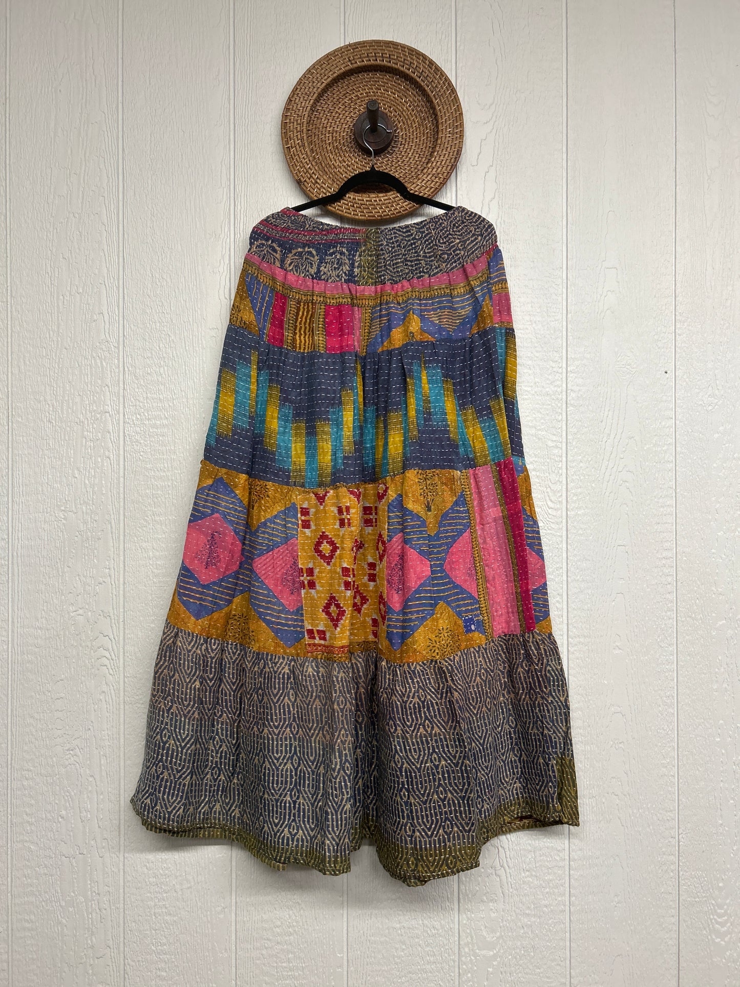 Pareo Kantha Lotus Maxi Skirt 0826 082