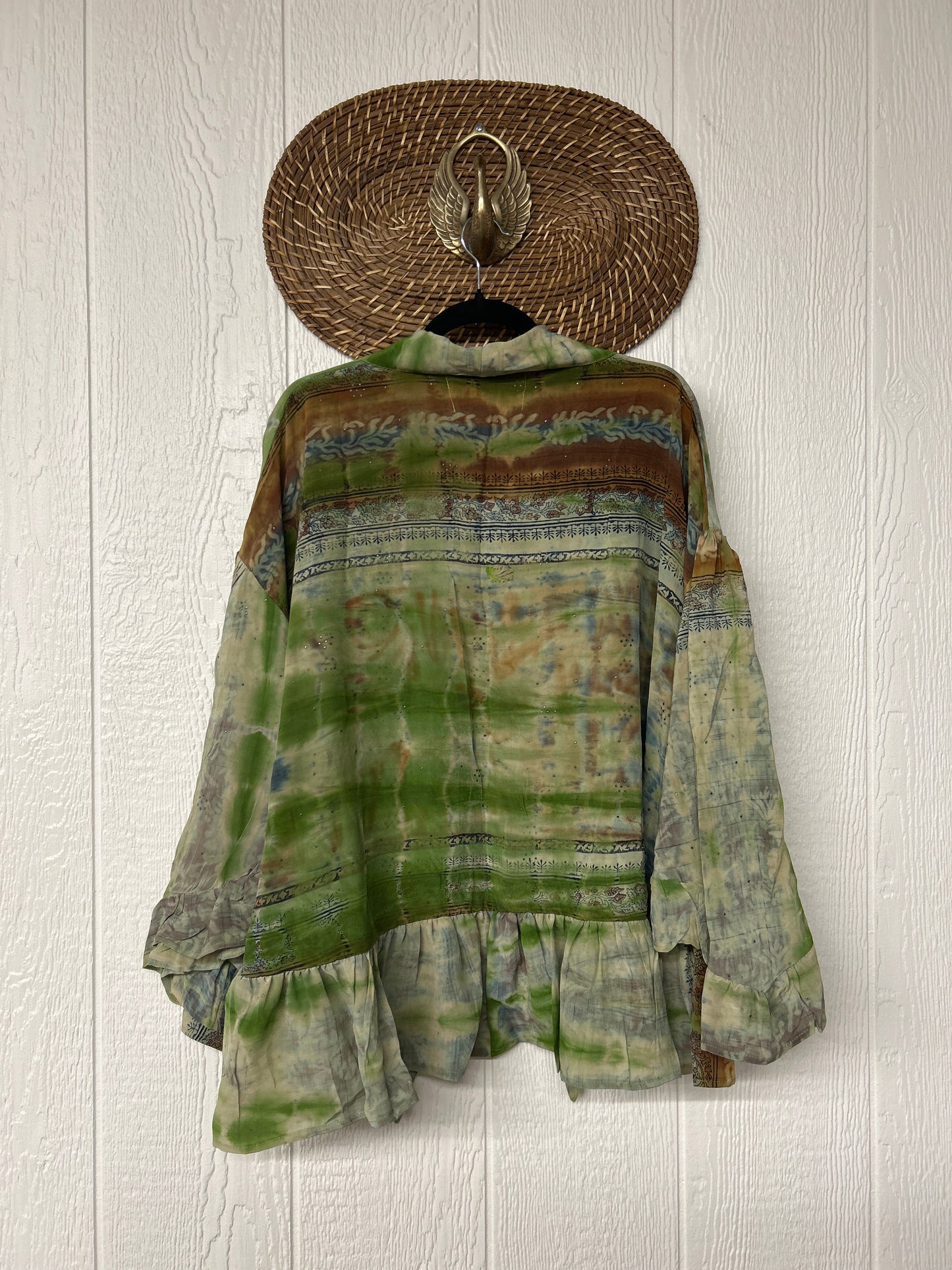 Crepe Sari Wild Rose Top 1225 232