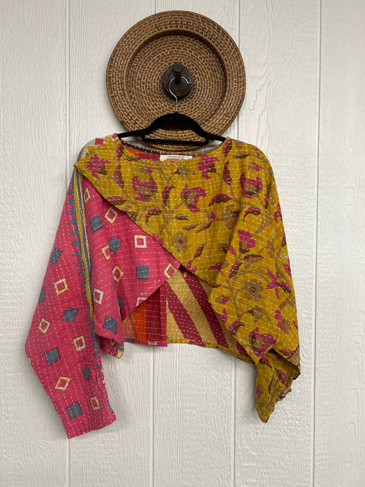 Pareo Kantha In Bloom Cropped Pullover 0326 102