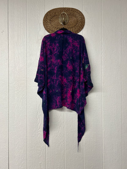 Crepe Sari Summer Nirvana Button Down 0626 181