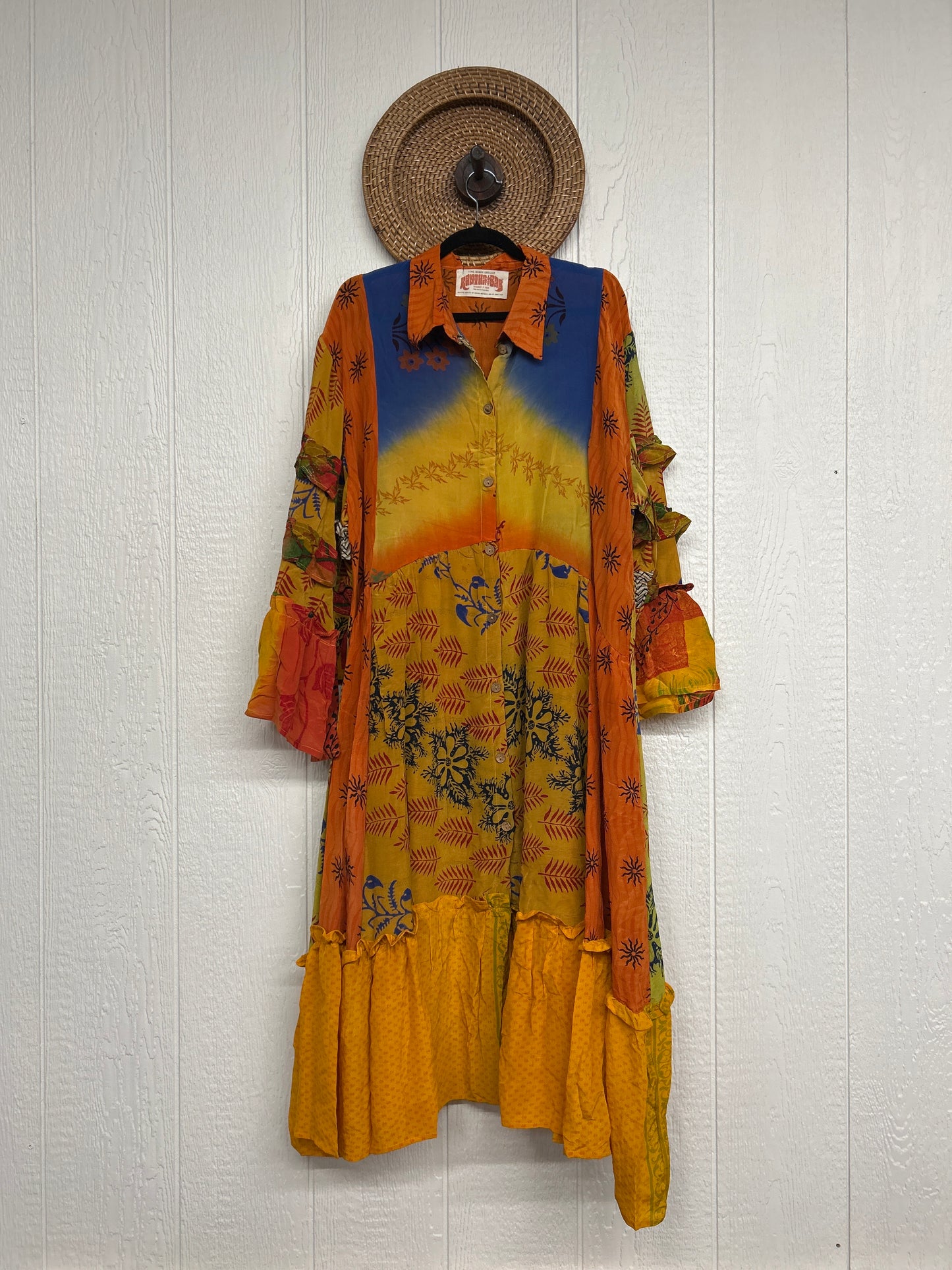 Crepe Sari Rhiannon Duster Dress 0226 189