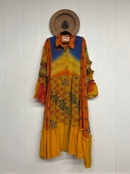 Crepe Sari Rhiannon Duster Dress 0226 189