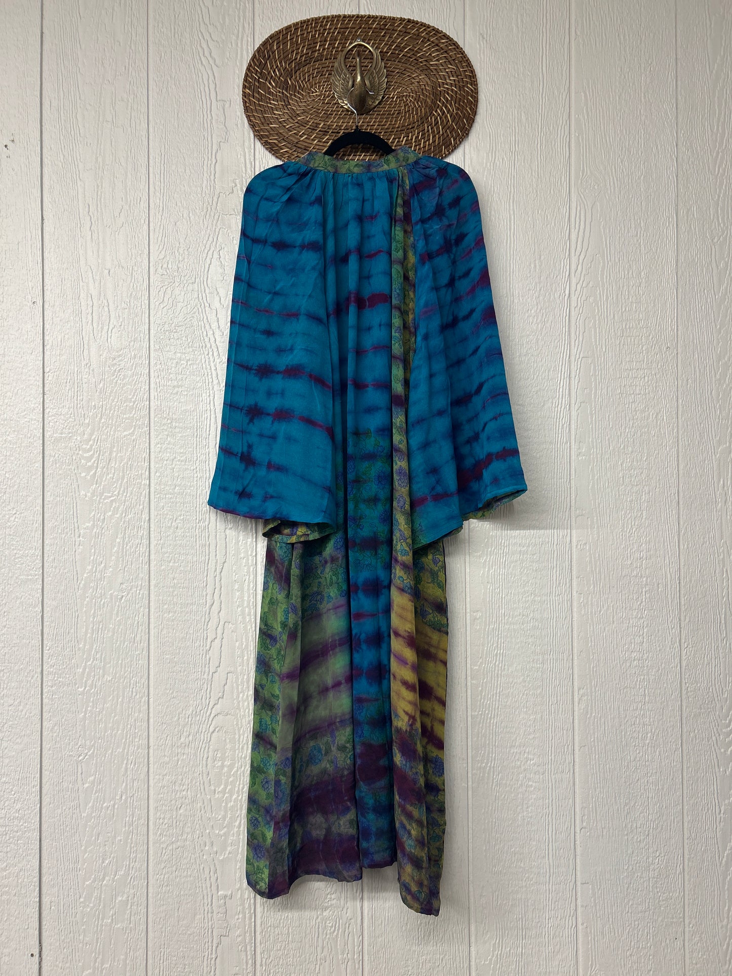 Crepe Sari Woodstock Duster Dress 0226 084