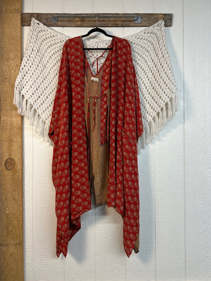 Crepe Sari Orchid Kimono 0626 240