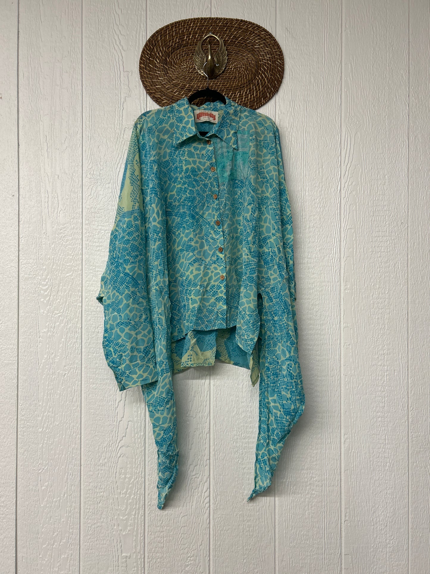 Crepe Sari Nirvana Button Down 1125 131