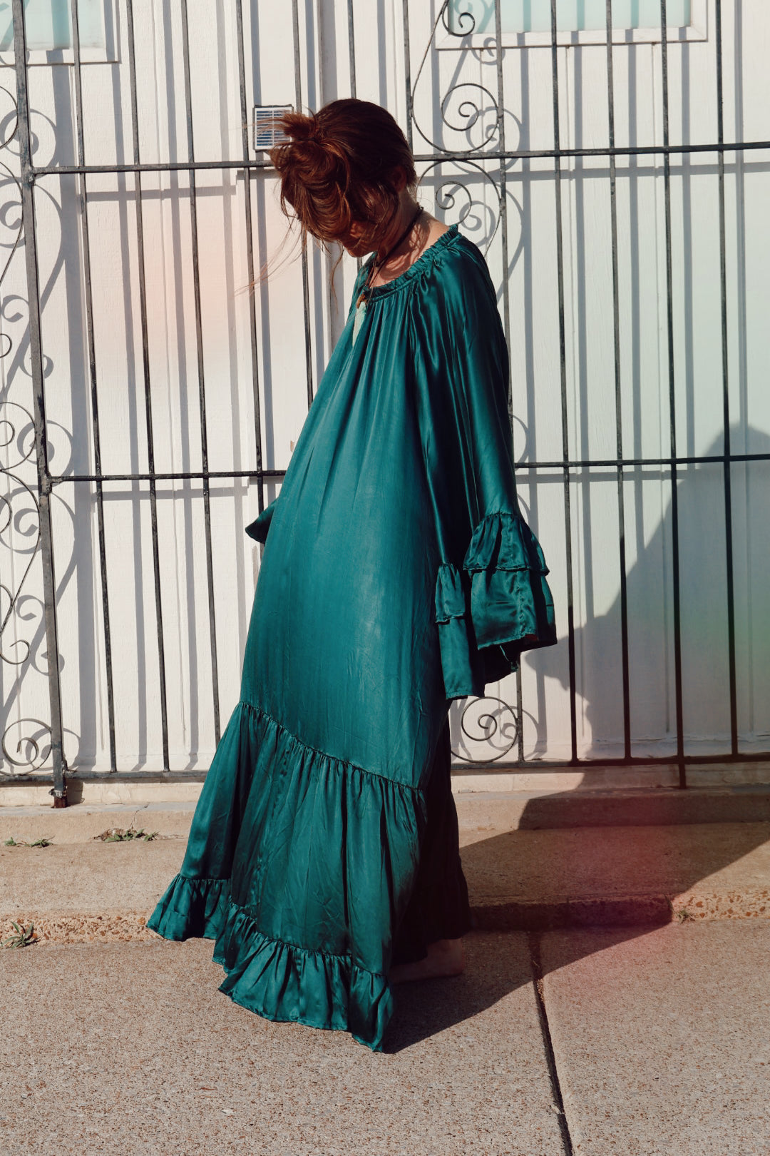 Stardust Silk Gown - Emerald - Kantha Bae