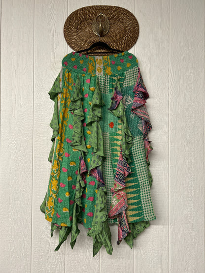 Pareo Kantha Willow Maxi Skirt 0826 254