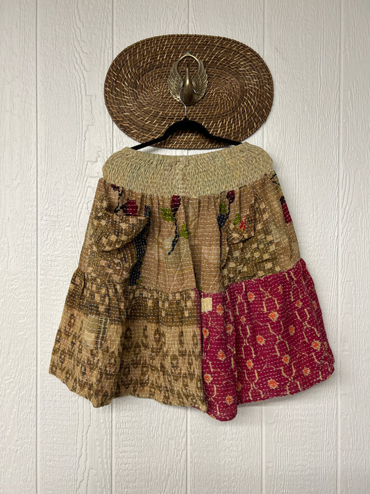 Pareo Kantha Meadow Skirt 0826 050
