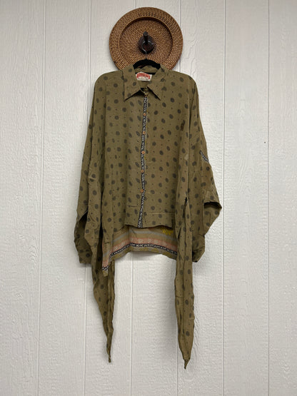 Crepe Sari Nirvana Button Down 1125 181