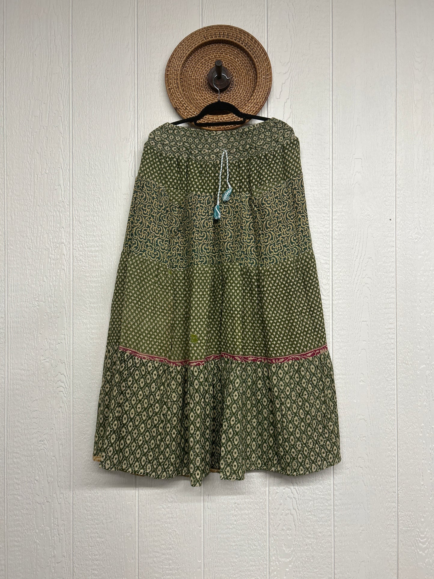 Pareo Kantha Lotus Maxi Skirt 0826 050
