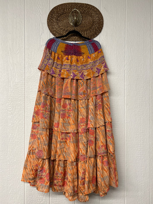 Rasgulla Sari Venus Ruffle Maxi 1125 033