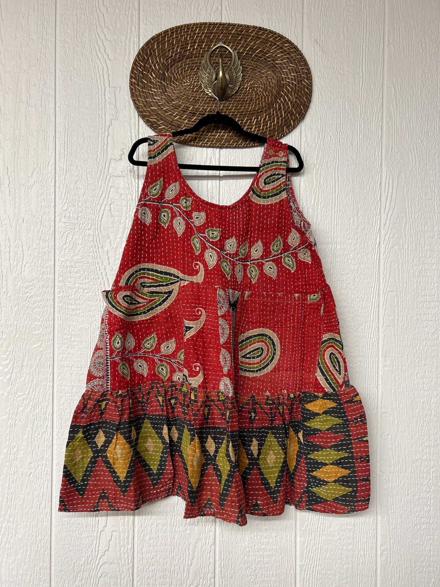 Kantha Meadow Mini Dress 0625 236