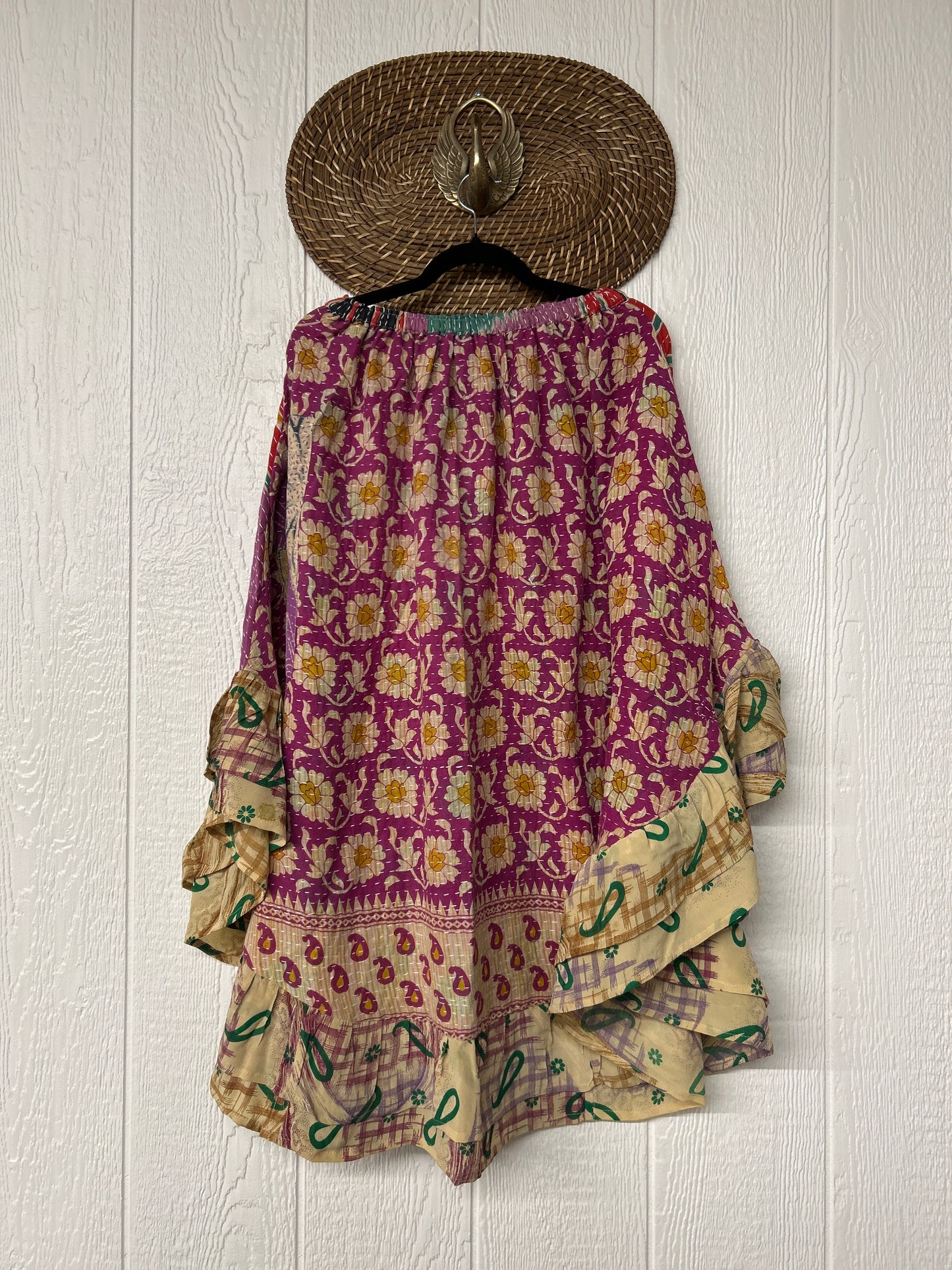 Pareo Kantha Wild Rose Skirt 0426 085