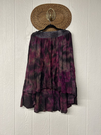 Crepe Sari Dahlia Skirt 1026 013