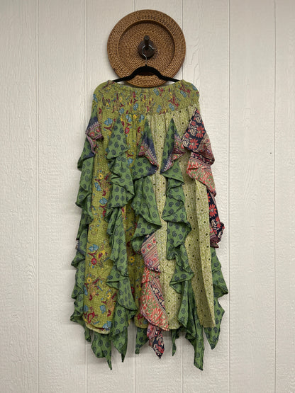 Pareo Kantha Willow Maxi Skirt 0826 017