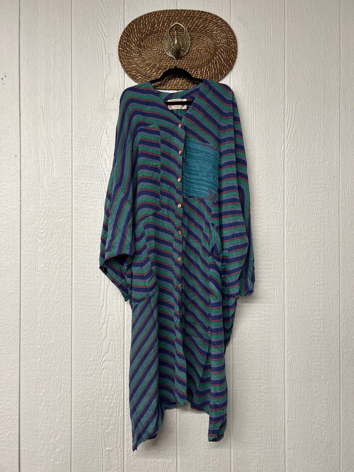 Crepe Sari Gaia Duster Dress 0826 131