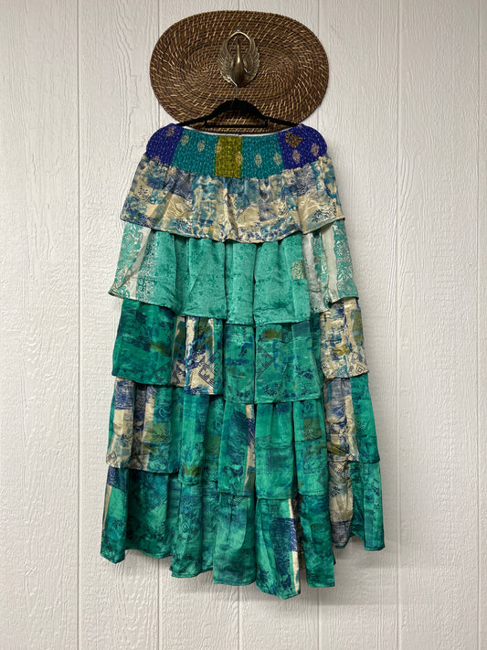 Rasgulla Sari Venus Ruffle Maxi 1125 026