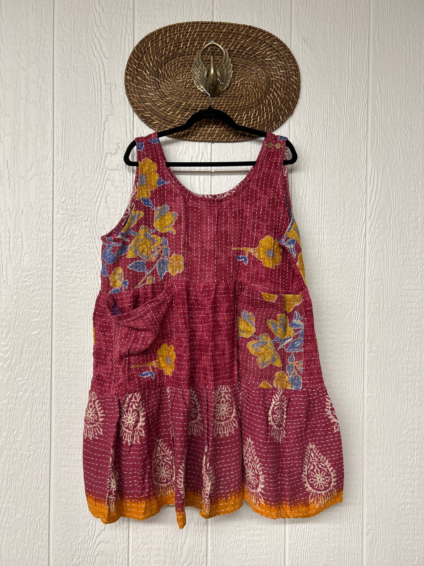 Kantha Meadow Mini Dress 0625 083