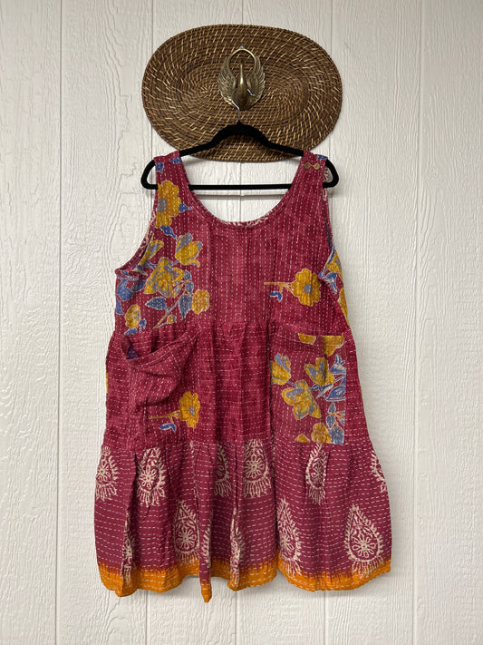 Kantha Meadow Mini Dress 0625 083