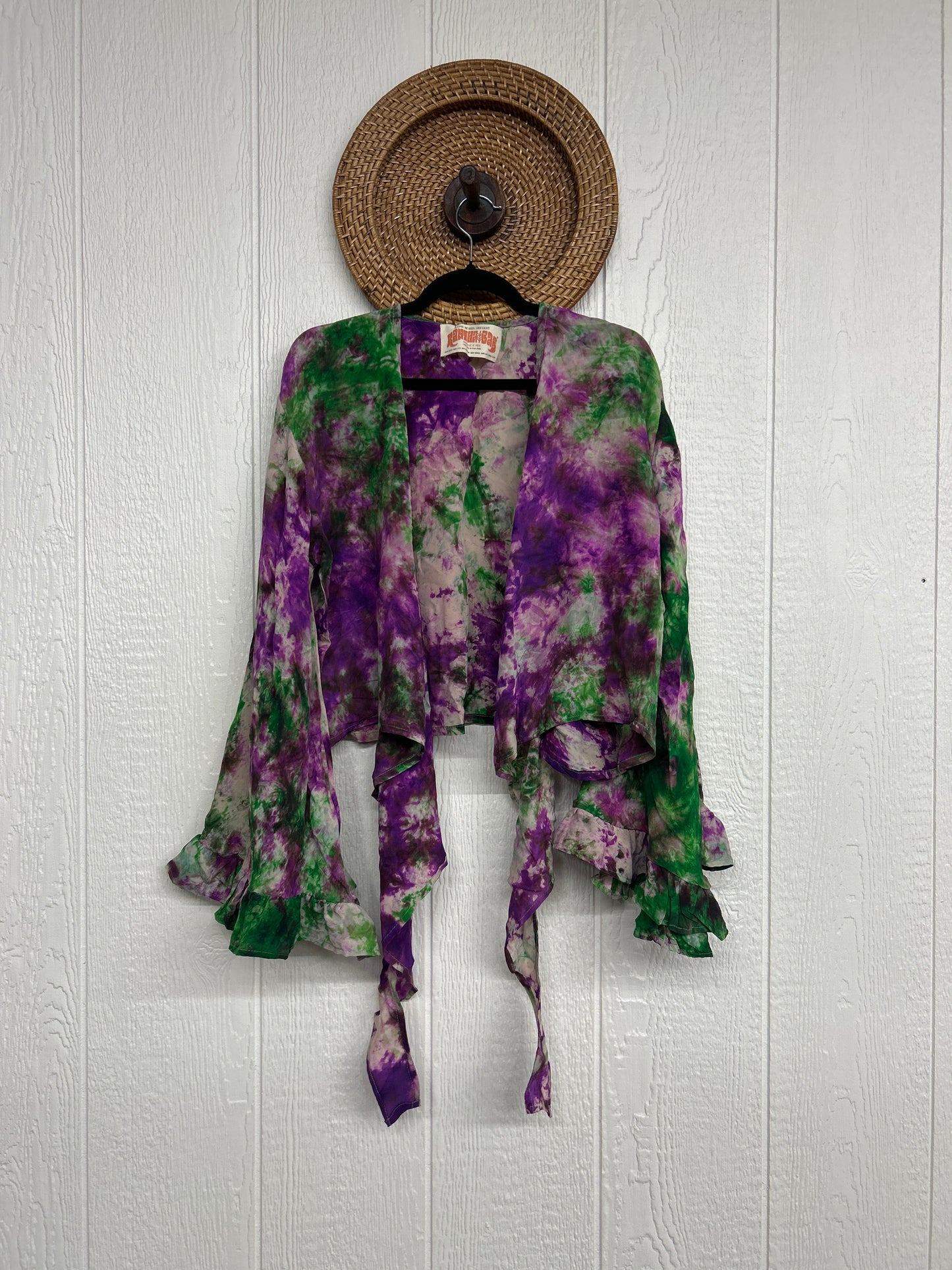 Crepe Sari Zeppelin Crop Shrug 0426 027
