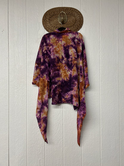 Crepe Sari Summer Nirvana Button Down 0626 070