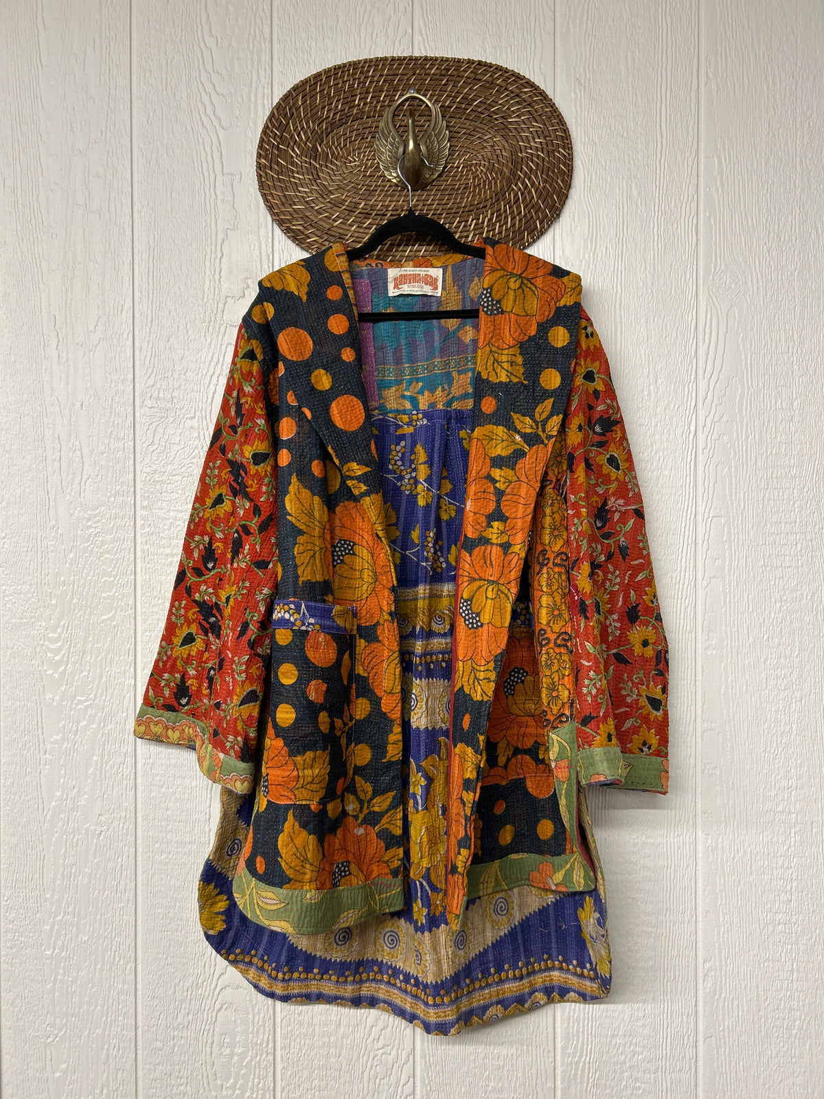 Fine Kantha Drifter Coat 1026 136