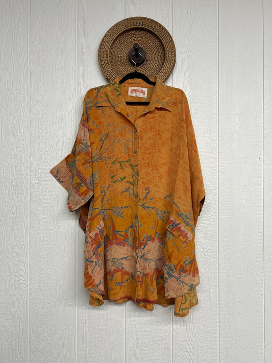 Crepe Sari Free To Be Button Down 0626 180