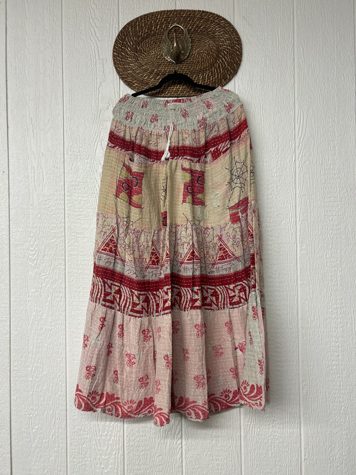 Pareo Kantha Lotus Maxi Skirt 0826 225