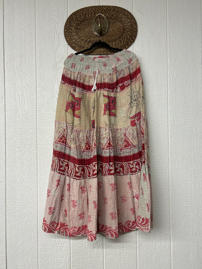 Pareo Kantha Lotus Maxi Skirt 0826 225