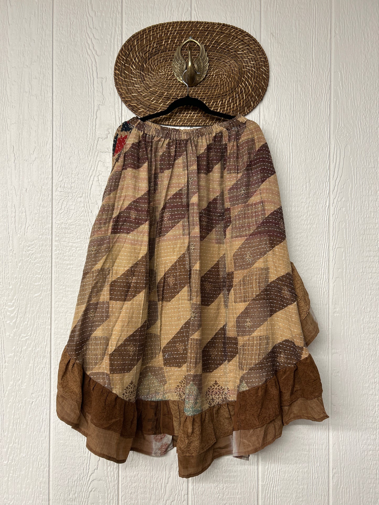 Pareo Kantha Wild Rose Skirt 0426 073