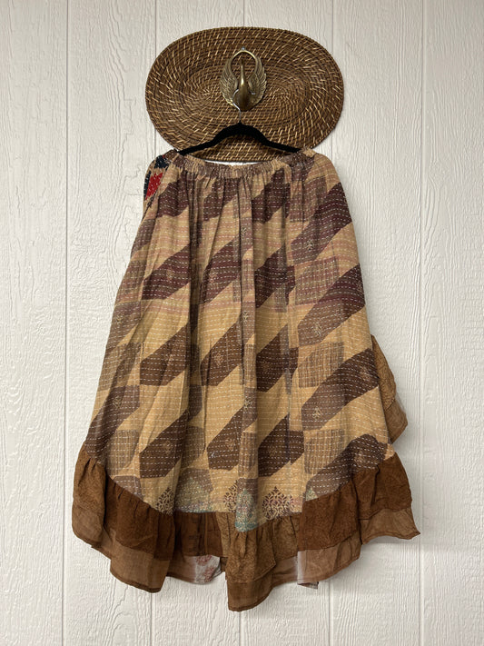Pareo Kantha Wild Rose Skirt 0426 073