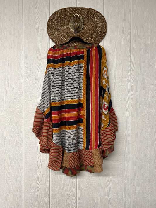 Crepe Wild Rose Skirt 1025 064