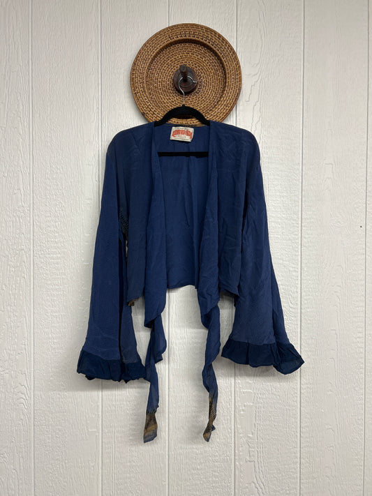 Crepe Sari Zeppelin Crop Shrug 0426 187