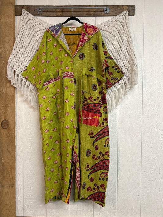Kantha Zen Hoodie Jumpsuit 0925 203