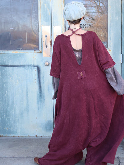 Kb Dream Jumpsuit - Burgundy