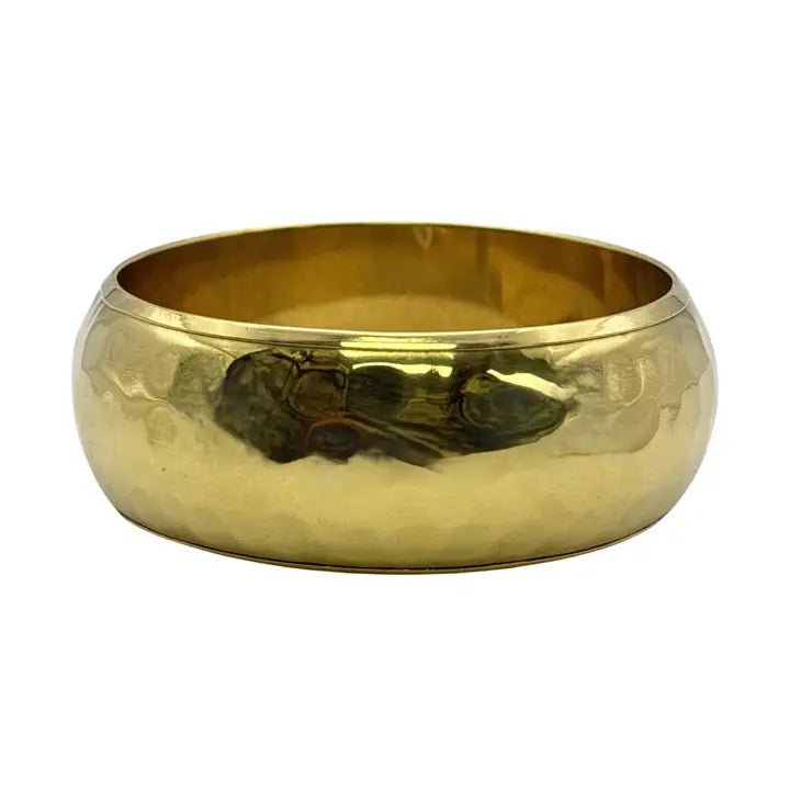 Hammered Brass Bangle