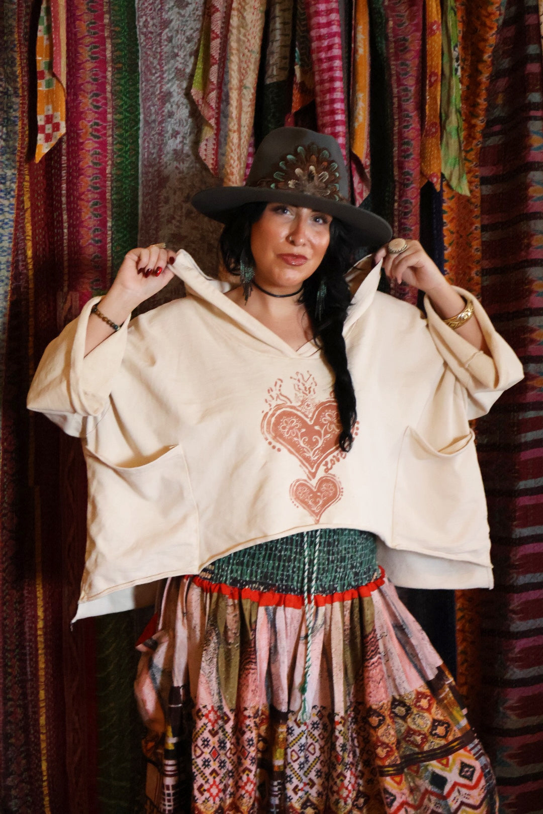 KB Dream Cropped Hoodie - Love