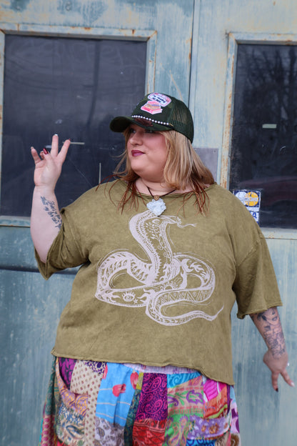 KB Boxy Dream Tee - OLIVE