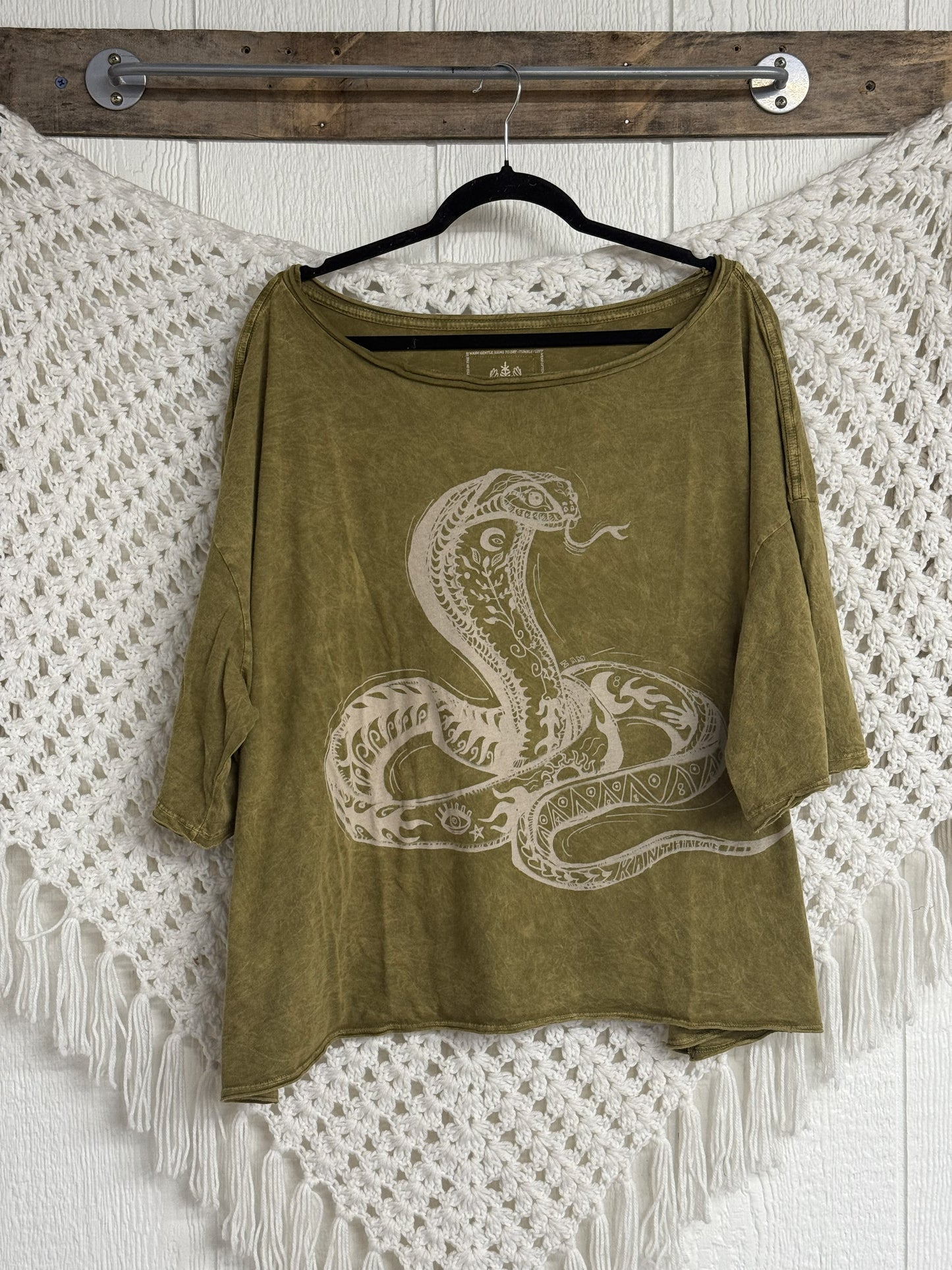 KB Boxy Dream Tee - OLIVE