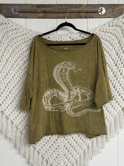 KB Boxy Dream Tee - OLIVE