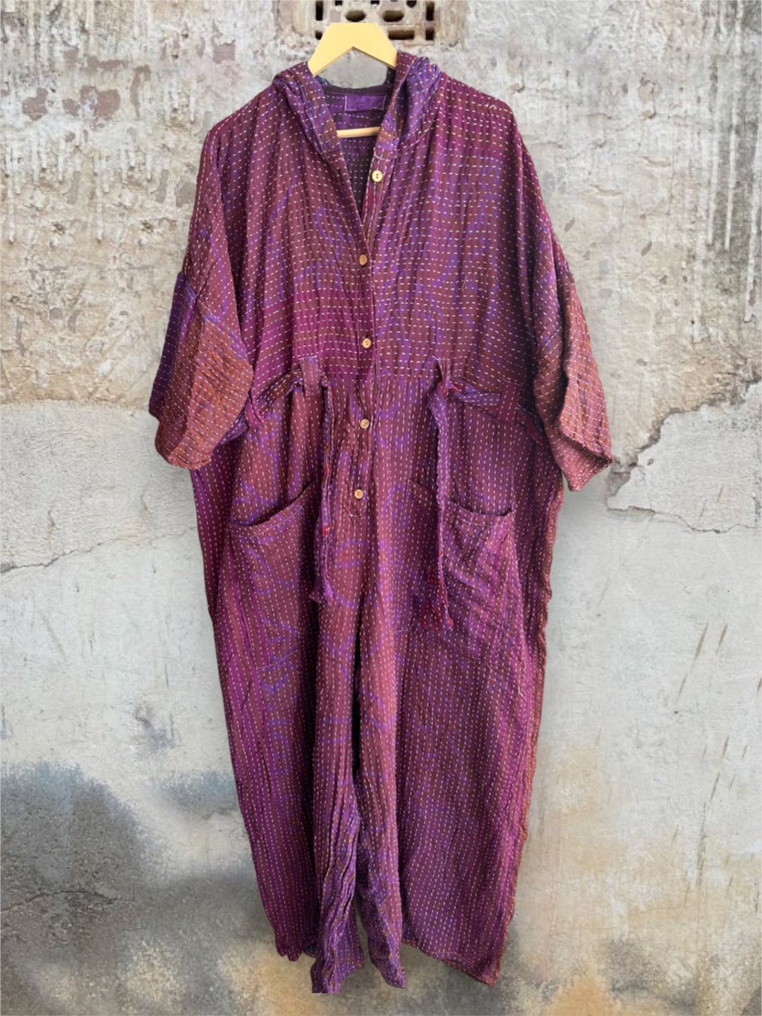 Kantha Zen Hoodie Jumpsuit 0224 234 - Kantha Bae