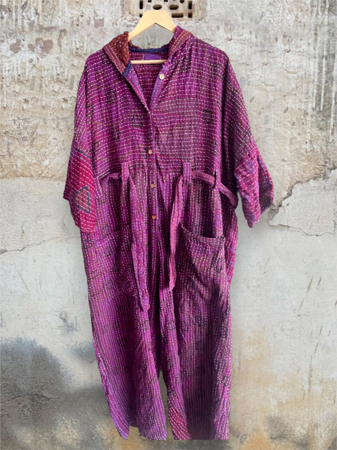 Kantha Zen Hoodie Jumpsuit 0224 320 - Kantha Bae