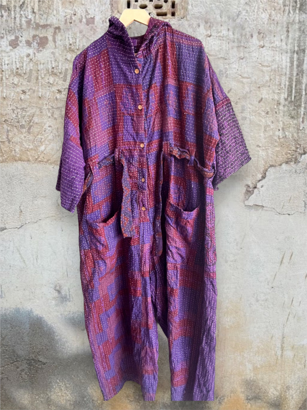 Kantha Zen Hoodie Jumpsuit 0224 361 - Kantha Bae