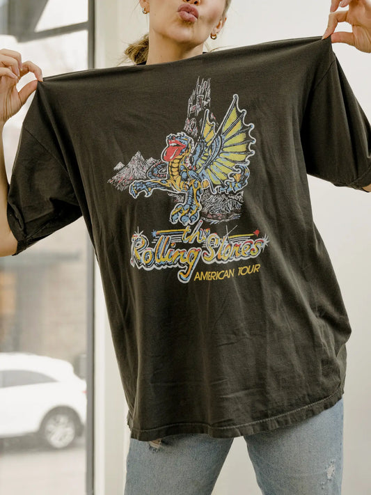 Rolling Stones - USA Dragon Tour - Black - Tee - O/S
