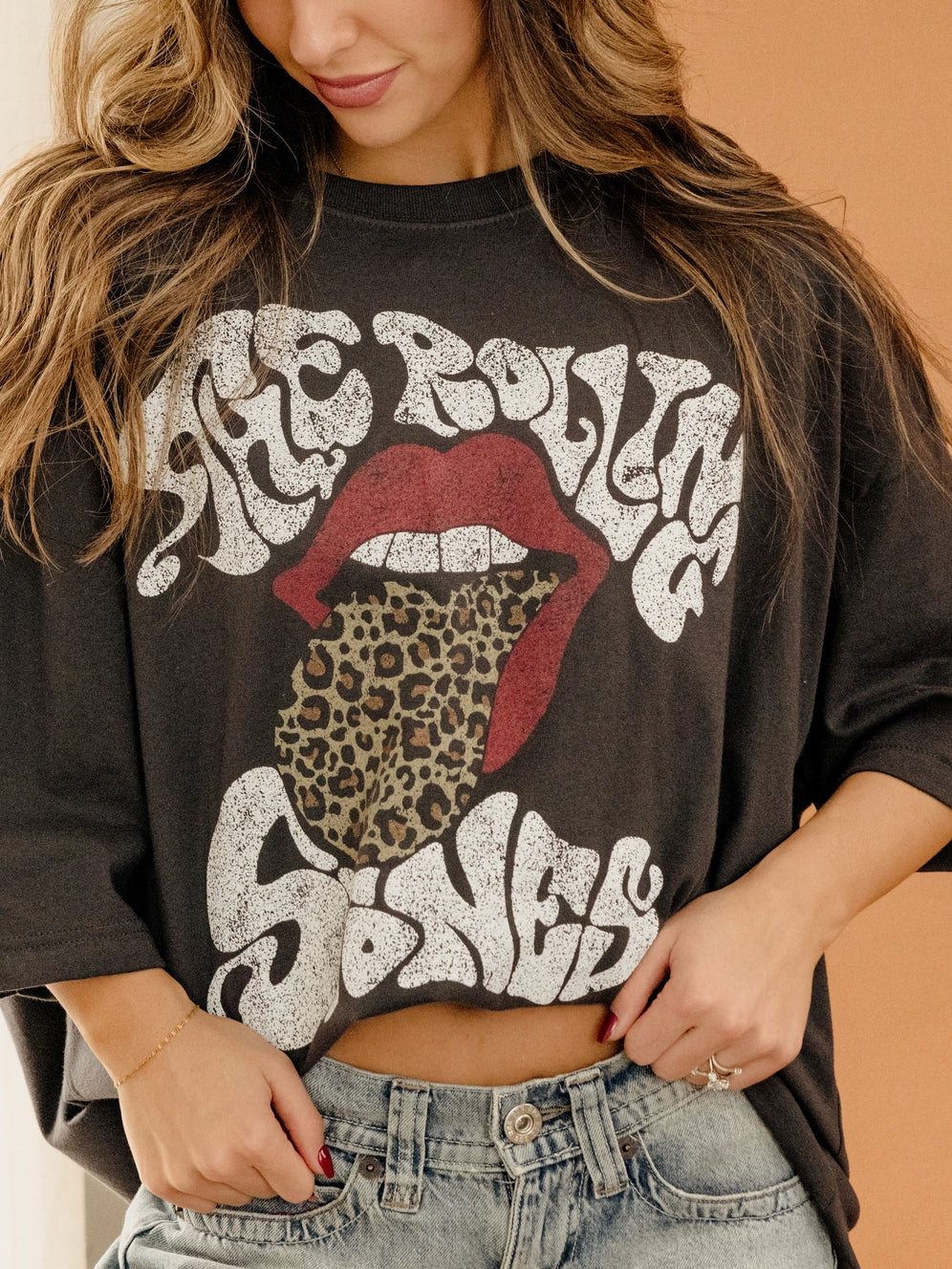 Rolling Stones - Leopard Works - Smoke - Tee - O/S