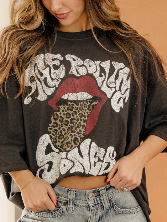 Rolling Stones - Leopard Works - Smoke - Tee - O/S