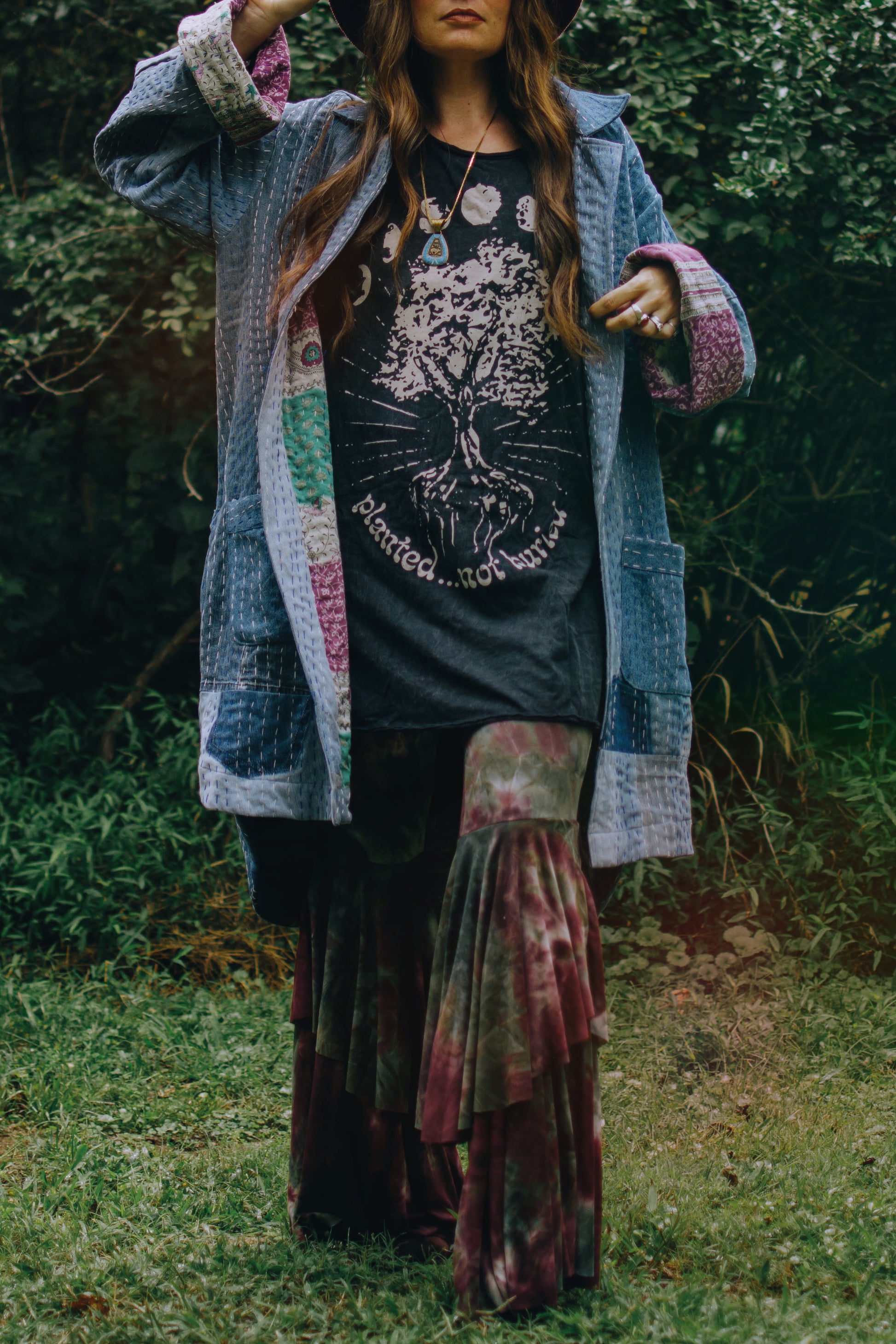 Forest Plum Buttery Knit Bells - Kantha Bae