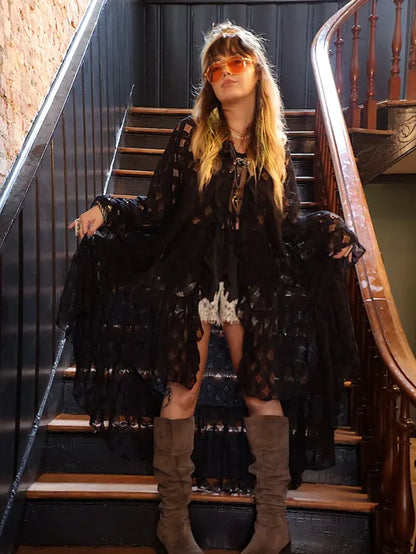 Crochet Pixie Duster - Black